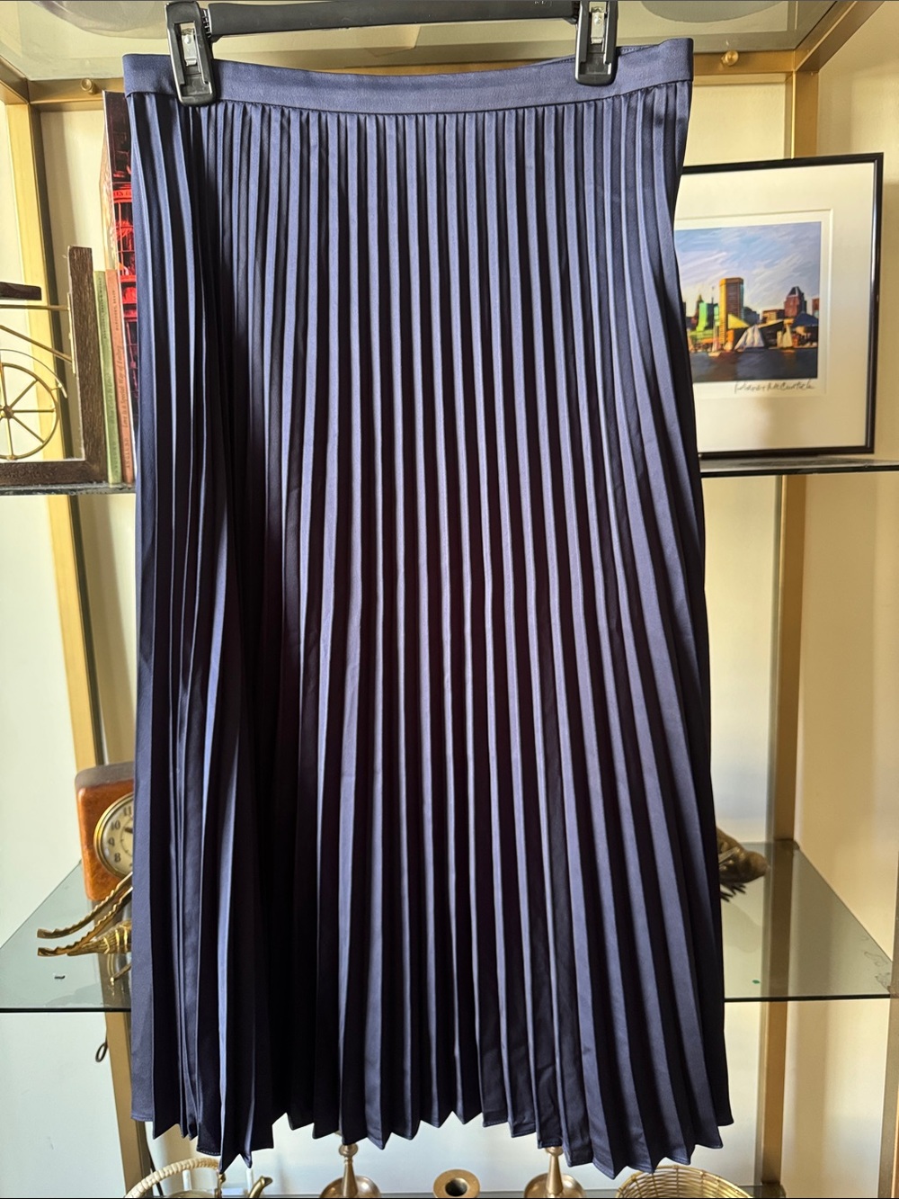 J. Crew Midi Pleated skirt size 8